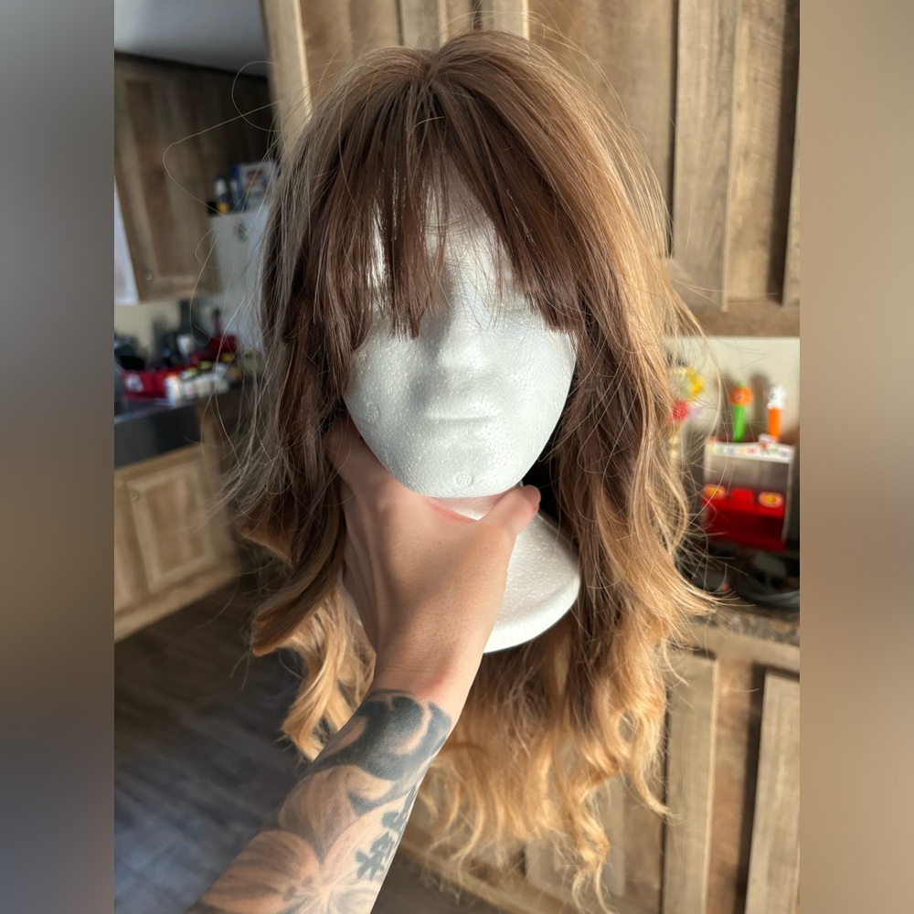 Brown/caramel balayage wig